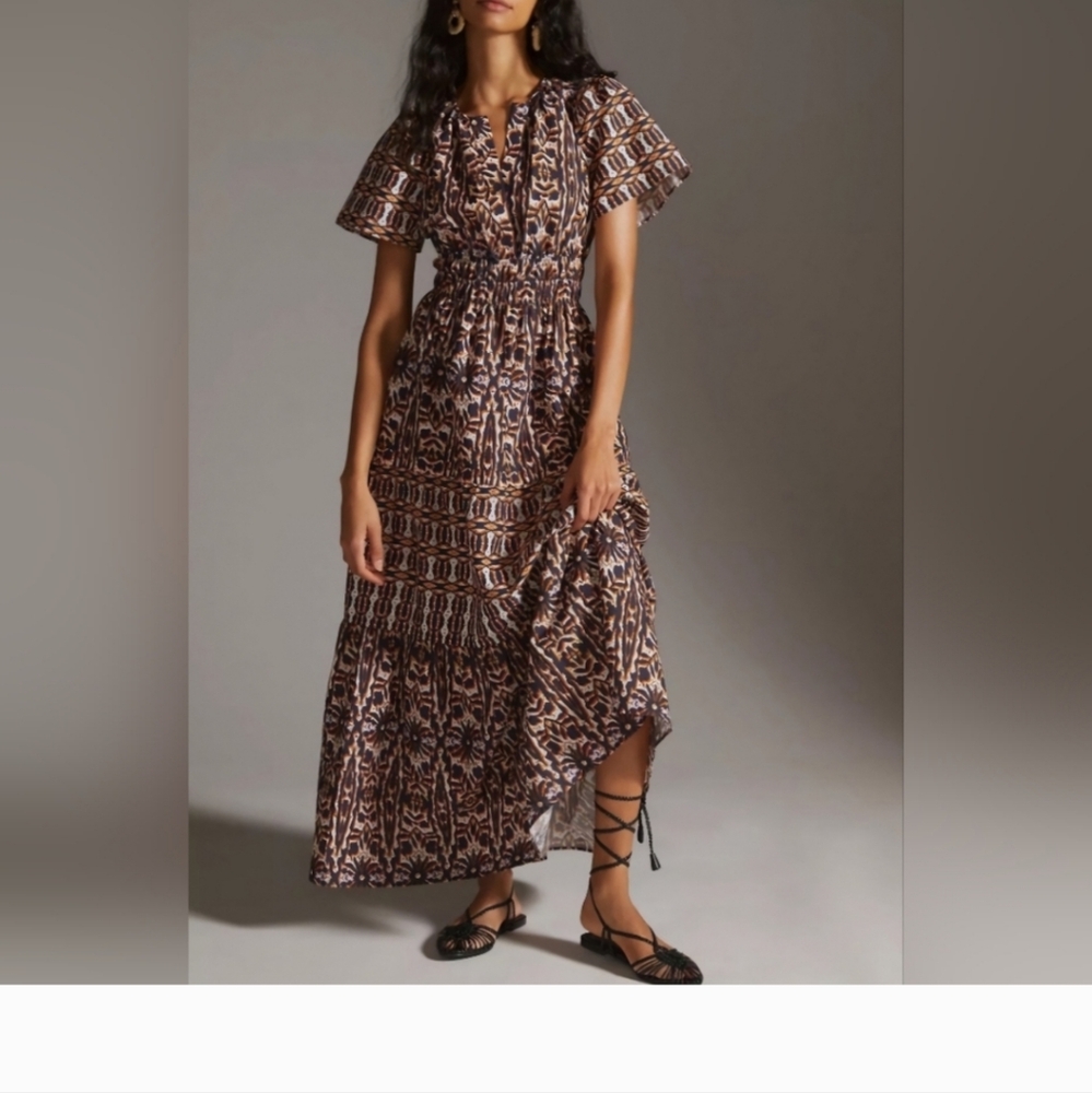 Anthropologie Maeve Somerset Maxi Dress
